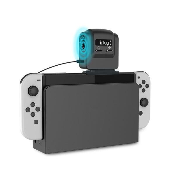 For Nintendo Switch OLED Model Host Based Cooling Fan Game Console Cooler Radiator Wind speed adjustment Game Accessories
