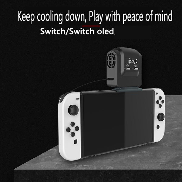 For Nintendo Switch OLED Model Host Based Cooling Fan Game Console Cooler Radiator Wind speed adjustment Game Accessories