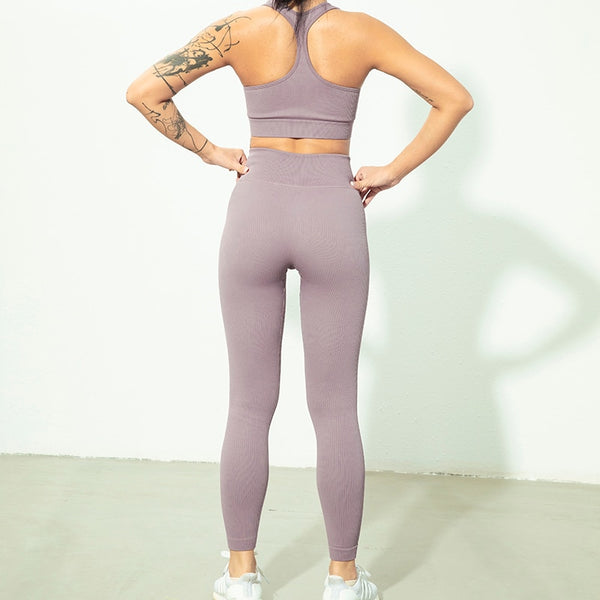 Women Fitness Yoga Sets Seamless Sports Suits Workout Clothes Sports Bra Gym Leggings Sports Wear Gym Clothing Sportswear