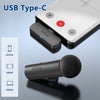 Wireless Lavalier Recording Microphone,Type-C Mini MIC for Mobile Phone/Tablet/Laptop,Live Streams/Vlog/Interview-M6