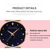 Japan Quartz Movement Stainless Steel Mesh Band Watch  Golden Ladies Wristwatches Flash Night Stars Face New Watches For Women