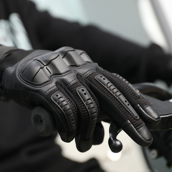 Touchscreen Leather Motorcycle Gloves Motocross Moto Motorbike Pit Biker Enduro Protective Gear Racing Full Finger Glove Men