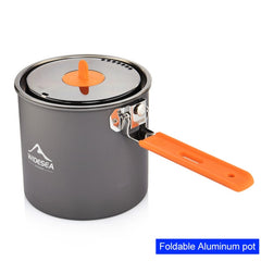 Tableware for Camping 1.6L Pot Tourist Dishes Tourism Hiking Picnic Cooking Supplies Equipment Cookware Trekking Bowler