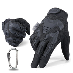 Motorcycle Full Finger Gloves Rubber Protective Gear Enduro Racing Biker Riding Motocross Moto Motorbike Mittens Men Glove