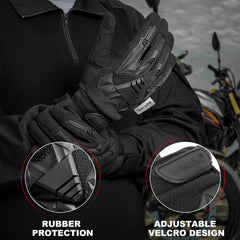 Motorcycle Full Finger Gloves Rubber Protective Gear Enduro Racing Biker Riding Motocross Moto Motorbike Mittens Men Glove