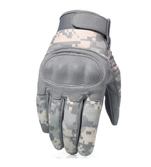 ACU Camouflage Touch Screen Motorcycle Hard Knuckle Full Finger Gloves Moto Motorbike Biker Motocross Riding Protective Gear Men