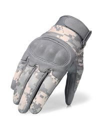 ACU Camouflage Touch Screen Motorcycle Hard Knuckle Full Finger Gloves Moto Motorbike Biker Motocross Riding Protective Gear Men