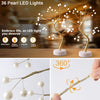 144/108 LED Night Lamp Christmas Tree led lights for bedroom 3D Desk Fairy Light Kids Room Decor USB/Battery Copper Wire Garland