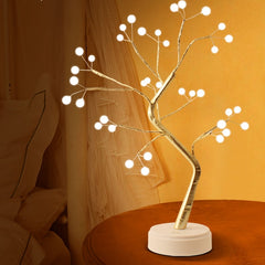 144/108 LED Night Lamp Christmas Tree led lights for bedroom 3D Desk Fairy Light Kids Room Decor USB/Battery Copper Wire Garland