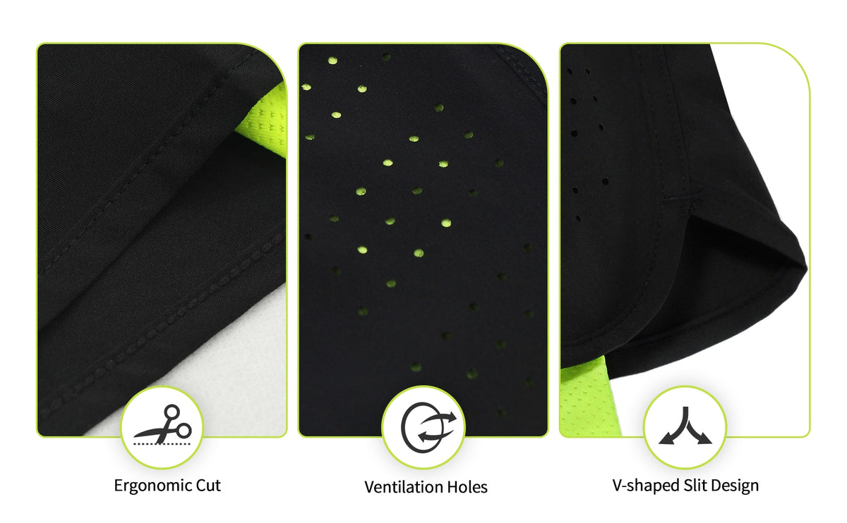 Men Running Shorts Outdoor Sports Training Exercise Jogging Gym Fitness 2 in 1 Shorts with Longer Liner Quick dry