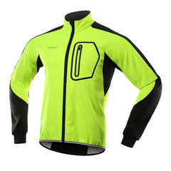 Cycling Jacket Men Winter Thermal Softshell Windproof Waterproof Bike Jacket MTB Coat Bicycle Clothing Reflective