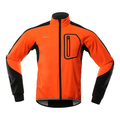 Cycling Jacket Men Winter Thermal Softshell Windproof Waterproof Bike Jacket MTB Coat Bicycle Clothing Reflective