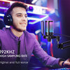 USB Gaming Microphone Kit for PC,PS4/5 Condenser Cardioid Mic Set with Mute Button/RGB /Arm Stand