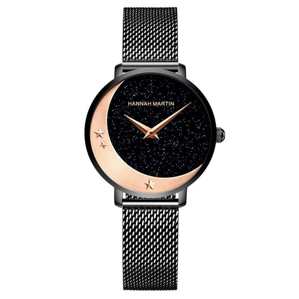 Luxury Ladies Watch High-end Brand Japan Imported Movement Rhinestone Frosted Stainless Steel Mesh Strap Waterproof Quartz Watch