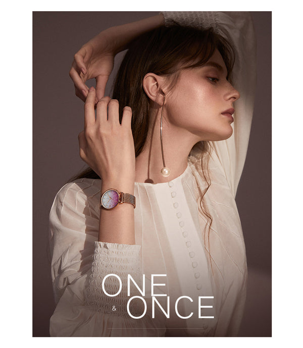 Japan ischen Bewegung Mode Farbe Design Ultra-thin Mesh Band Waterproof Armband Frauen Armbanduhr Luxus Damen Watch