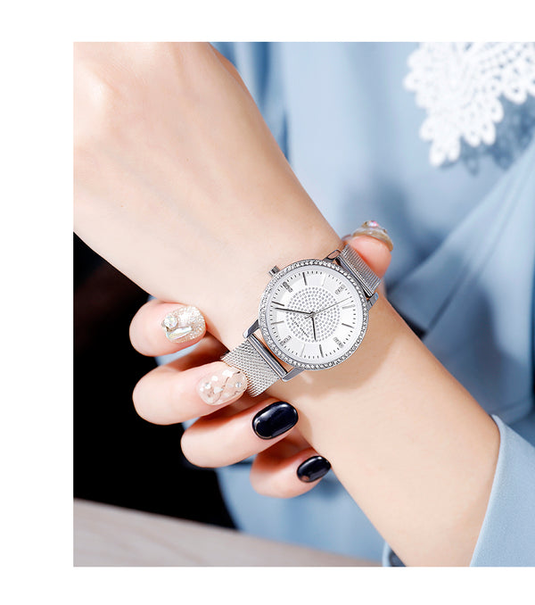 1set Bracelet  Japan Quartz Rhinestones Top Luxury Brand Diamonds Crystal Ladies Fashion Casual Watch for Women