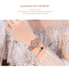 Arrival  Japan Quartz Movement Wood grain Walnut Fashion Stainless Steel Mesh Band Waterproof Women Wrist watches