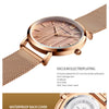 Arrival  Japan Quartz Movement Wood grain Walnut Fashion Stainless Steel Mesh Band Waterproof Women Wrist watches