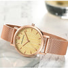 Arrival  Japan Quartz Movement Wood grain Walnut Fashion Stainless Steel Mesh Band Waterproof Women Wrist watches