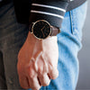 High Quality Rose Gold Dial Watch Men Leather Waterproof Wristwatch Women Dress Fashion Japan Quartz Movement