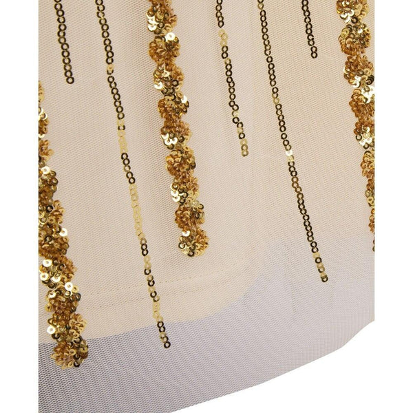 Strapless Sequined A-line Tulle Lace up Long Evening Dresses vestidos de noche Golden Silver | Vimost Shop.
