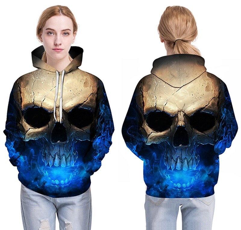 Skull headr Men Hoodies Sweatshirts 3D Printed Funny Hip HOP Hoodies Novelty Streetwear Hooded Autumn Jackets Mlae Tracksuits | Vimost Shop.