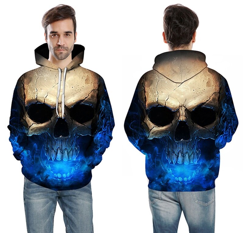 Skull headr Men Hoodies Sweatshirts 3D Printed Funny Hip HOP Hoodies Novelty Streetwear Hooded Autumn Jackets Mlae Tracksuits | Vimost Shop.