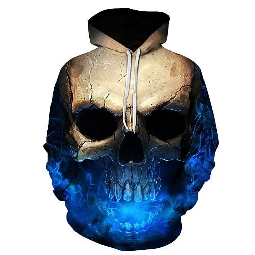 Skull headr Men Hoodies Sweatshirts 3D Printed Funny Hip HOP Hoodies Novelty Streetwear Hooded Autumn Jackets Mlae Tracksuits | Vimost Shop.