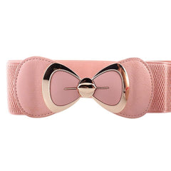 New Fashion Big Bowknot Buckle Wide Elastic Waist Belt Strap For Women Drop Shipping | Vimost Shop.