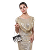 PU Fashion women diamonds luxurious evening bags clutch messenger shoulder chain handbags  purse beaded wedding bag