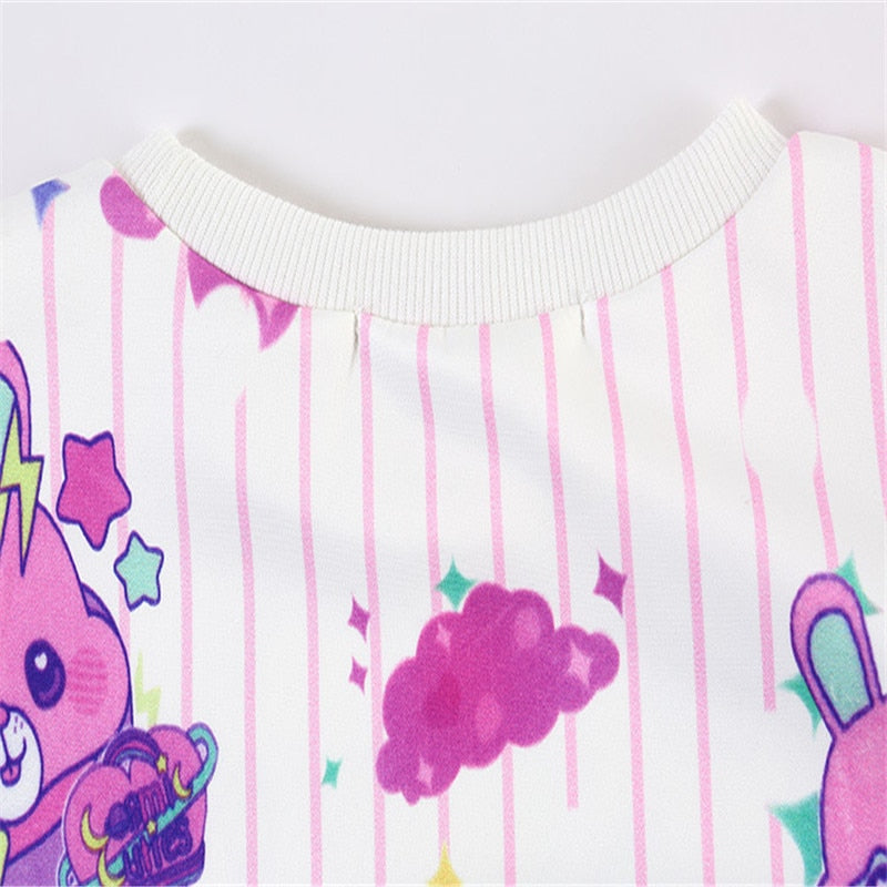 Women Sweet Doll Moon Bear Printed Sweatshirt | Vimost Shop.