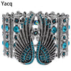 Guardian Angel Wings Stretch Cuff Bracelet for Women Biker Crystal Punk Jewelry Gift Antique Silver Color Dropshipping D05 | Vimost Shop.