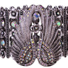 Guardian Angel Wings Stretch Cuff Bracelet for Women Biker Crystal Punk Jewelry Gift Antique Silver Color Dropshipping D05 | Vimost Shop.