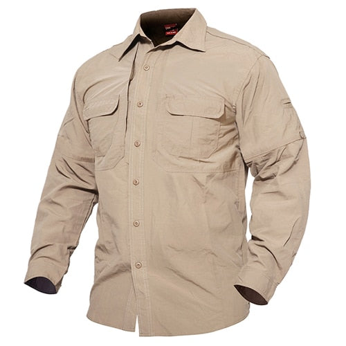 Shirts Men Summer Quick Drying Military Tactical Shirts Long Sleeve Breathable Combat Work Shirt Man Clothing | Vimost Shop.