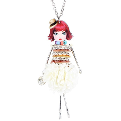 Statement Shell Dress Doll Necklace Pendant Long Chain Collar New Fashion Accessories Jewelry For Women Christmas Gift | Vimost Shop.