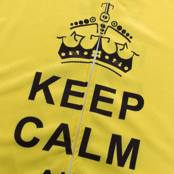 Keep CALM AND RIDE ON cycling jersey short sleeve | Vimost Shop.