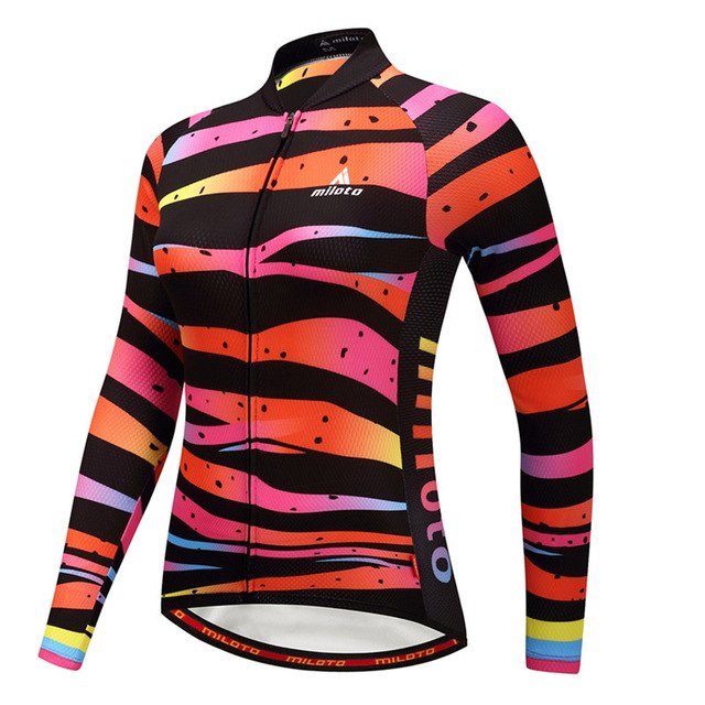 Women Long Sleeve Thermal Fleece Cycling Clothing | Vimost Shop.
