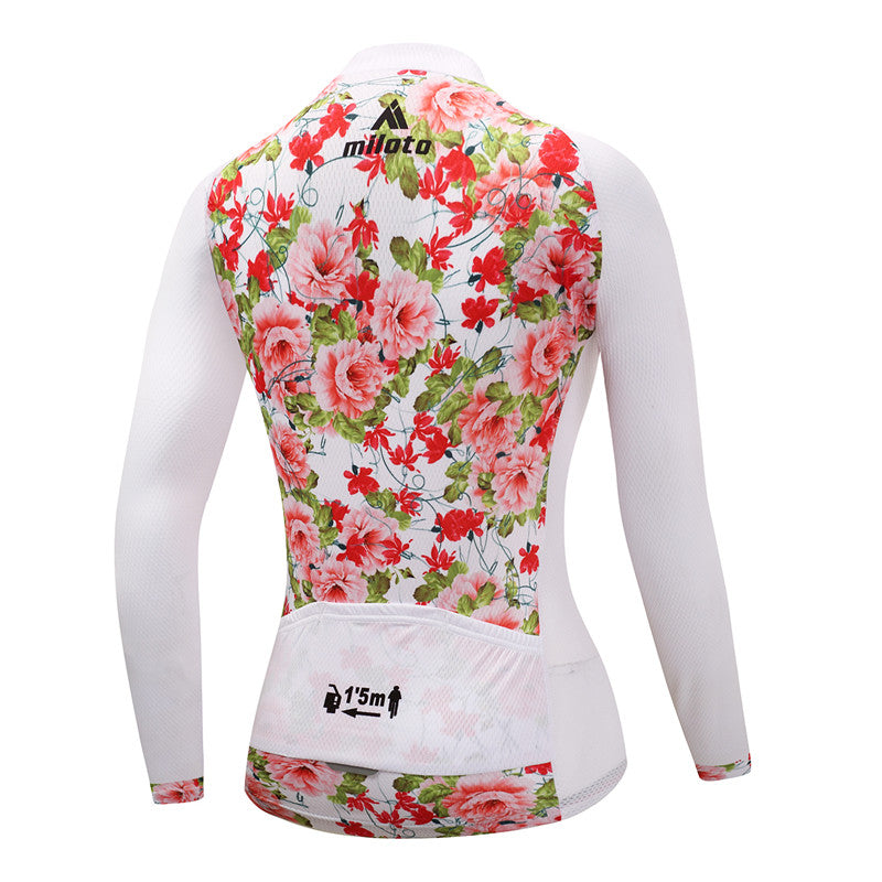 Women Long Sleeve Thermal Fleece Cycling Clothing | Vimost Shop.
