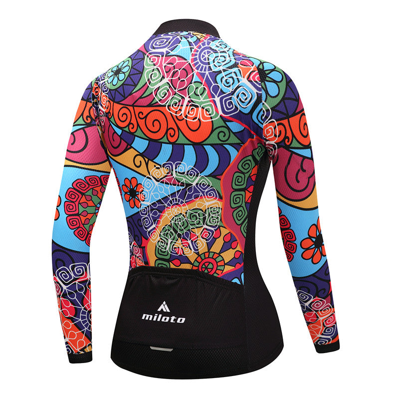 Women Long Sleeve Thermal Fleece Cycling Clothing | Vimost Shop.