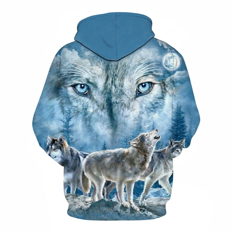 3D Hoodies Men Couple Wolf printed Hoodie Animal Hoody Sweatshirt Casual Tracksuit Pullover Jacket Autumn | Vimost Shop.