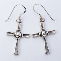 925 Sterling Silver Cross Dangle Drop Earrings Biker Jewelry Gifts for Women Wife Her Girlfriend Girls Dropshipping YCE01