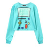 Woman's sweatshirt With Blue Design Game Over | Vimost Shop.