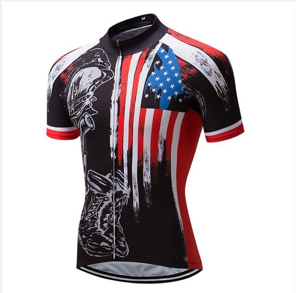 USA jersey style Summer Breathable Cycling Jersey Clothing | Vimost Shop.