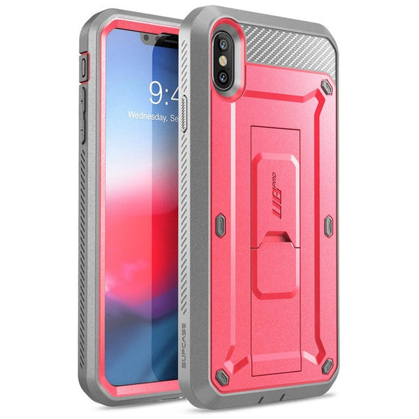 iPhone Xs Max Case 6.5 inch UB Pro Full-Body Rugged Holster Case with Built-in Screen Protector & Kickstand | Vimost Shop.