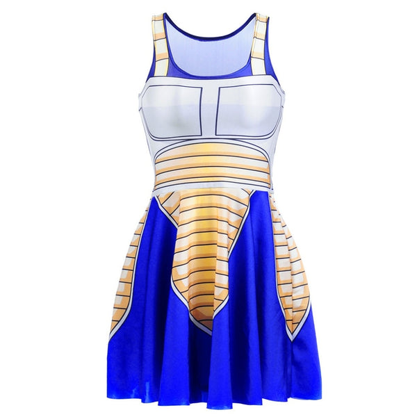 New Arrival Women's Dress Dragon Ball Vegtea 3D Printed Fashion Summer Party Dress Slim Mini Dresses | Vimost Shop.