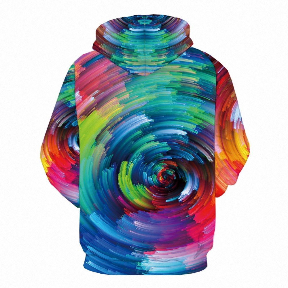Men Winter Vortex Hypnosis Colorful Style 3D Printed Hoodie | Vimost Shop.
