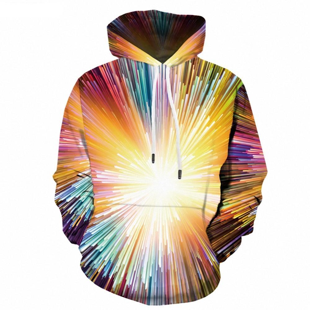 Men Winter Vortex Hypnosis Colorful Style 3D Printed Hoodie | Vimost Shop.