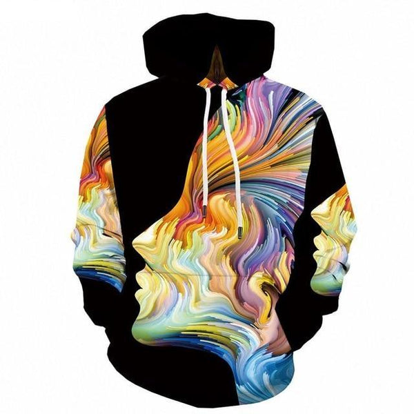 Men Winter Vortex Hypnosis Colorful Style 3D Printed Hoodie | Vimost Shop.