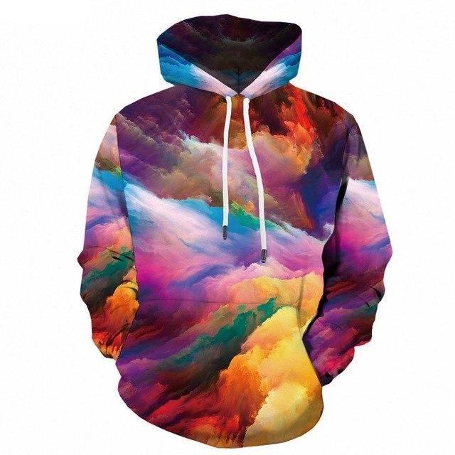 Men Winter Vortex Hypnosis Colorful Style 3D Printed Hoodie | Vimost Shop.