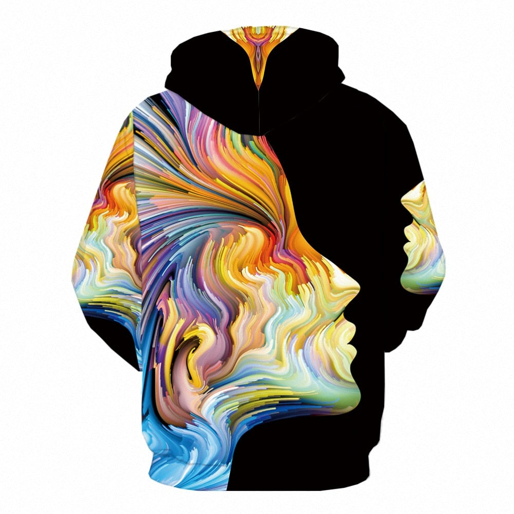 Men Winter Vortex Hypnosis Colorful Style 3D Printed Hoodie | Vimost Shop.